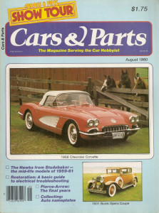 CARS & PARTS 1980 AUG - 58 VETTE, HAWKS, 31 BUICK OPERA, 31 BUICKS